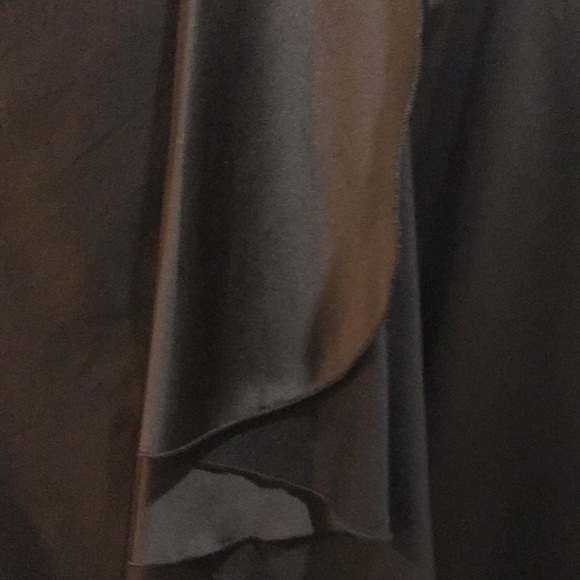 Silky mini skirt in espresso brown - Picture 3 of 4